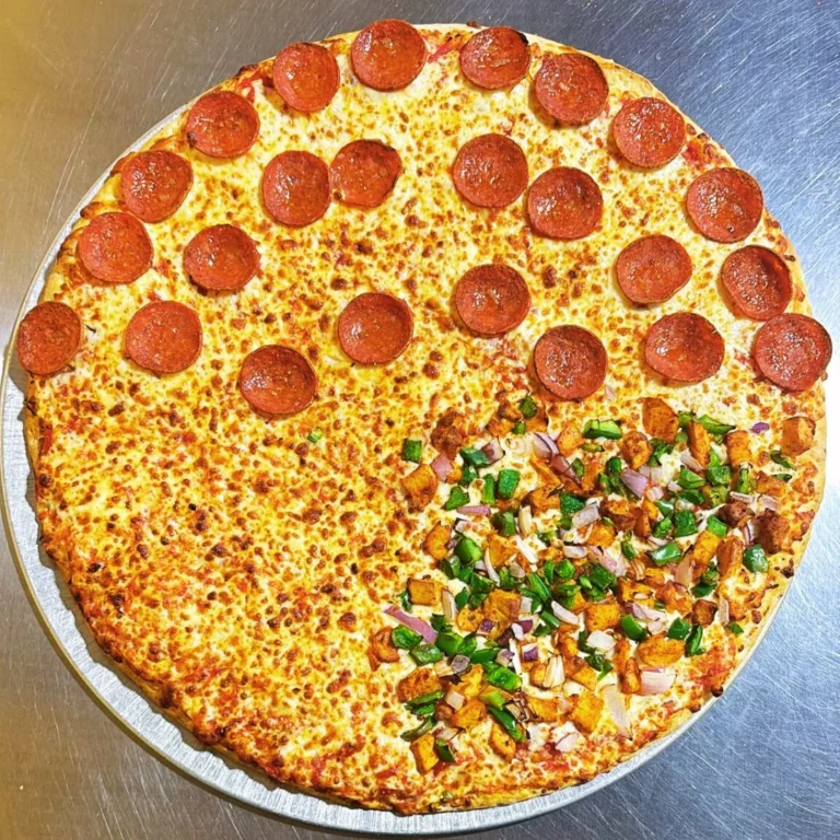 Pizza with different flavours